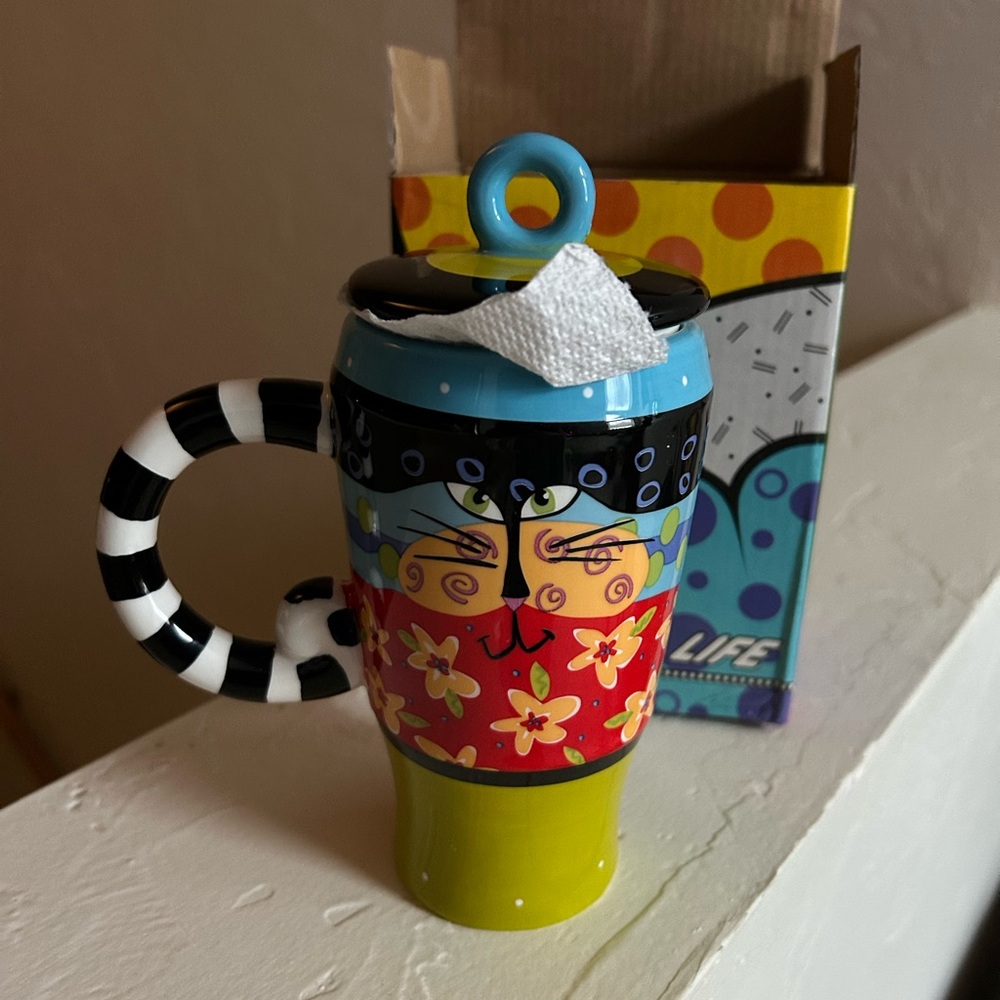 Colorful Ceramic Mug with Artistic Design